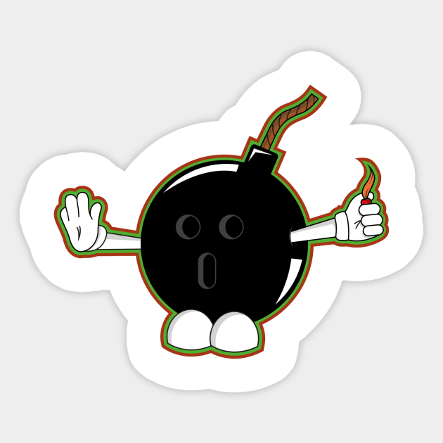 Bomb Sticker by Hillbillydesigns